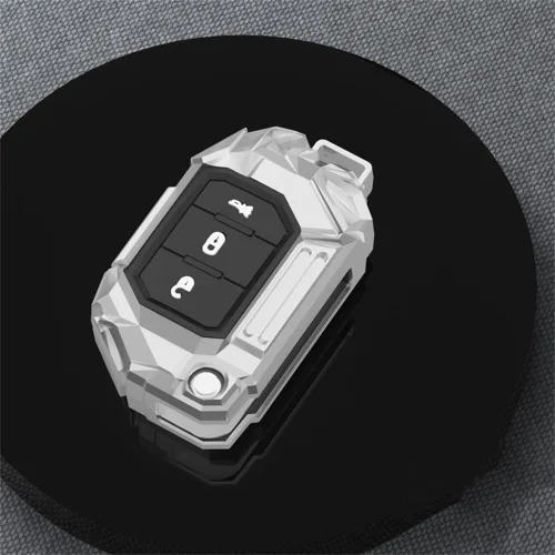 Miniatura 4 de Funda de aleación de zinc para llavero compatible con Jeep Wrangler Gladiator JL JLU Sahara Rubicon The Sport JT Overland Sport S 2018-2023