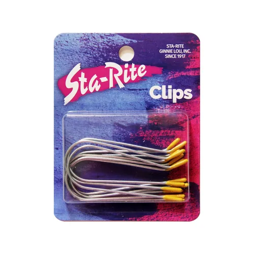 Sta-Rite Hot Roller Clips para Eléctrico Rodillos, M puntas amarillas
