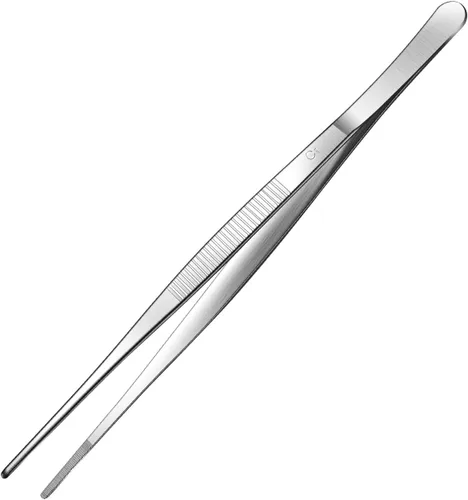 Miniatura 8 de Aniso Pinzas largas – Pinzas de cocina dentadas de precisión para barbacoa y cocina (12 pulgadas)