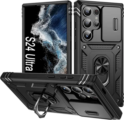 Miniatura 27 de Funda para Galaxy S22 Ultra, a prueba de golpes, resistente a los impactos con lente deslizante Funda protectora para Samsung Galaxy S22 Ultra 4G/5G