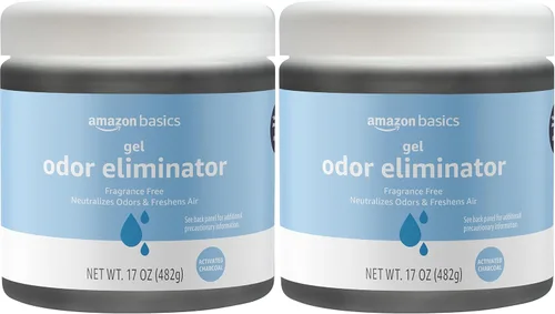 Miniatura 8 de Amazon Basics Gel eliminador de olores, carbón activado, libre de fragancias, 17 onzas, paquete de 1