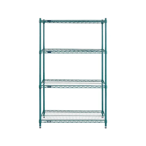 Miniatura 21 de Nexel Poly-Z-Brite Unidad de Estantería de Alambre Ajustable, 4 Niveles, Estante Organizador de Servicio Pesado Multiusos, 14" x 36" x 74