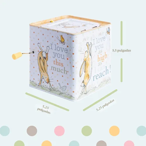Miniatura 3 de KIDS PREFERRED Guess How Much I Love You - Liebre castaña Nutbrown Jack-in-The-Box - Juguete musical para bebés