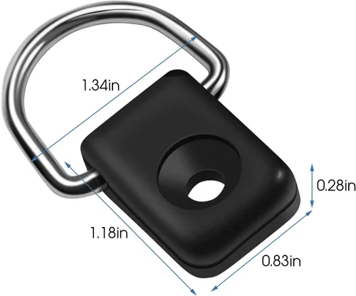 Miniatura 6 de Anillos de amarre de anclaje para cargas, anillos D de aparejo de pesca de kayak con tornillos M6, anillo en D para kayak para barco, canoa, kayak
