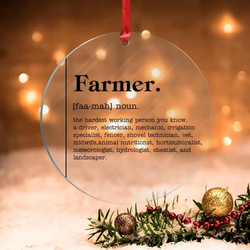 Miniatura 15 de Adorno de definición de sustantivo esteticista para decoración de árbol de Navidad, definición de esteticista, novedad, adorno de Navidad acrílico