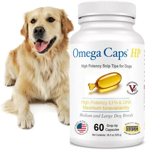 Miniatura 11 de Omega Caps ES Extra Strength para perros grandes y gigantes Omega-3 y Omega-6 Suplemento antioxidante de ácidos grasos formulado por veterinarios