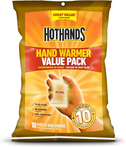 Miniatura 2 de HotHands Paquete económico de calentador de manos (10 pares) y calentador adhesivo para dedos de los pies, paquete de 6 pares