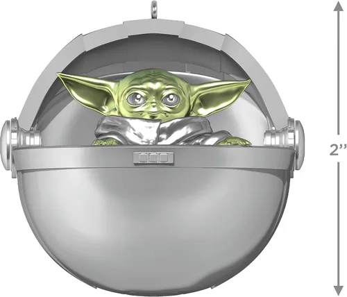Miniatura 14 de Hallmark Keepsake Adorno de Navidad 2023, Disney 100 años de Wonder Star Wars y Marvel Heroes, juego de 4, regalos para fanáticos de Star Wars