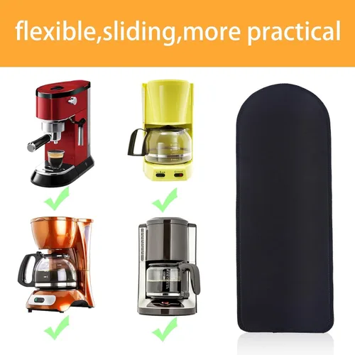 Miniatura 6 de Alfombrilla para cafetera para encimeras, deslizadores de electrodomésticos para electrodomésticos de cocina, deslizador de cafetera