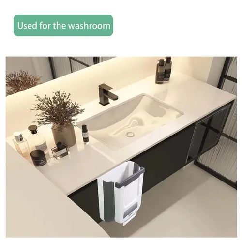 Miniatura 3 de Viene con un contenedor de compostaje que contiene 20 bolsas de basura, botes de basura plegables para cocina y baño, adecuado para automóviles