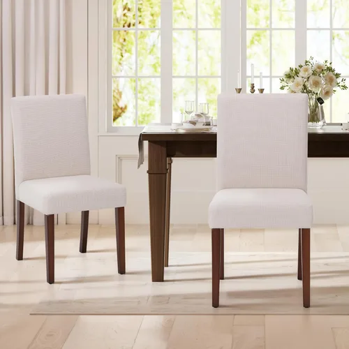 Miniatura 3 de MALOL Upholstered Dining Chairs Set of 2, Fabric Dining Room Chairs, Modern Wooden Dining Chair, Kitchen Side Chairs, Farmhouse Dinner Chair with