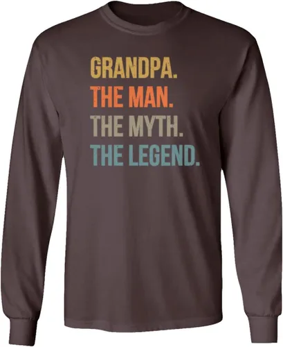 Miniatura 7 de Grandpa Man Myth Legend - Camiseta unisex de manga larga