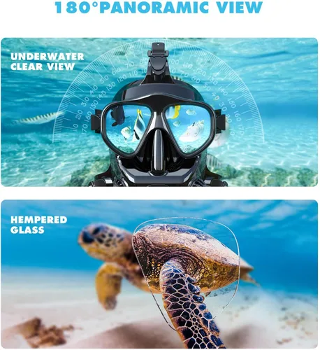 Miniatura 5 de SMACO Mini tanque de buceo con máscara de buceo de cara completa, S700 1.9L Mini tanque de buceo portátil botella de poni reutilizable hasta 30