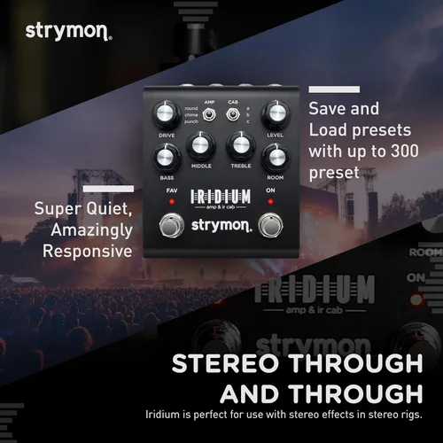 Miniatura 5 de Strymon Iridium Pedal de simulador de amplificador y cabina IR para guitarra eléctrica y acústica, sintetizadores y teclados