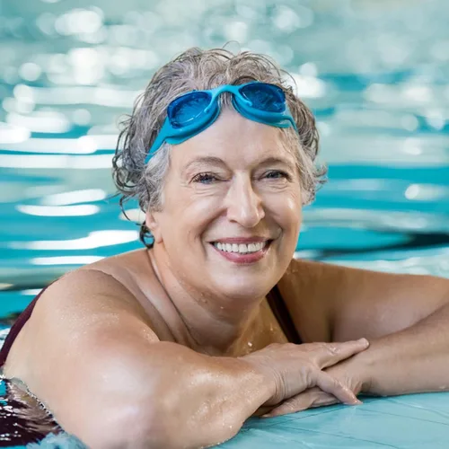 Miniatura 2 de Flotadores inflables de natación, sin fugas, antiniebla, gafas de natación para adultos, hombres y mujeres Púrpura