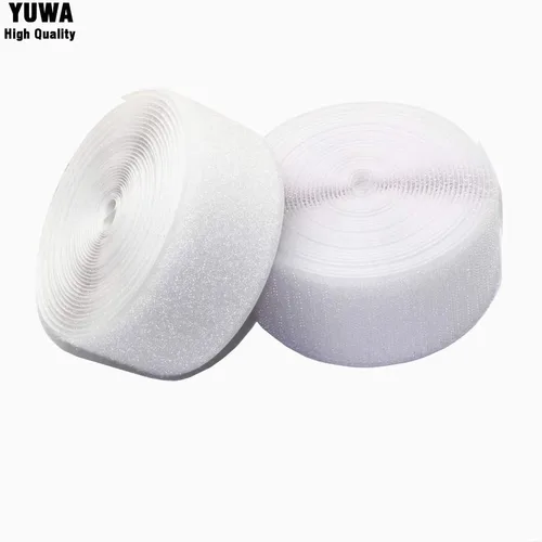 Miniatura 3 de Yuwa Cinta mágica de velcro blanca de 2 pulgadas de ancho para coser, nailon para manualidades, no adhesiva (9 yardas) (blanco)