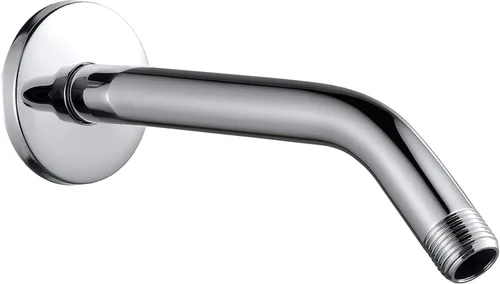 Cobbe Brazo de ducha con brida y cinta de teflón, brazo de ducha montado en la pared de 8 pulgadas, extensión de acero inoxidable 304 para cabezal