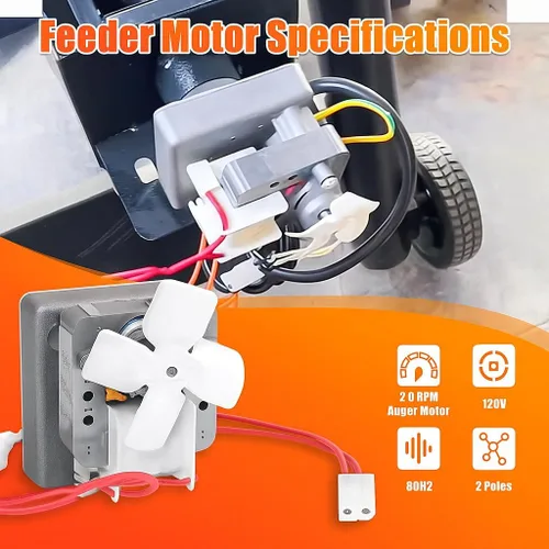Miniatura 4 de Repuesto de motor de barrena de 2.0 RPM mejorado para parrillas de pellets Pit Boss, compatible con Traeger & Camp Chef, piezas de repuesto de motor
