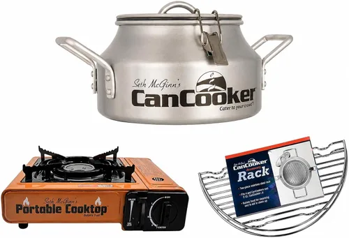 Miniatura 13 de CanCooker Paquete de olla de vapor de convección de 4 galones con libro de recetas de 100 páginas, aluminio anodizado duradero, compatible con Kit