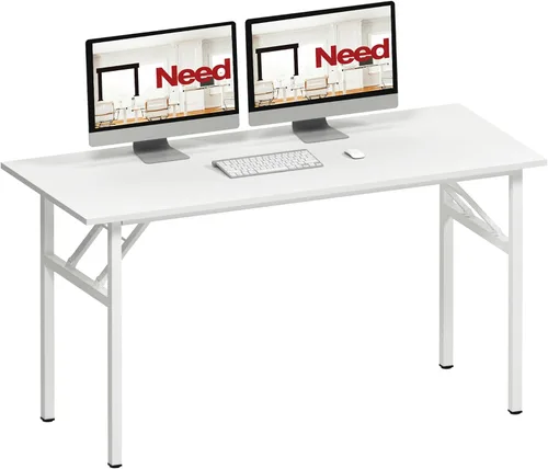 Miniatura 22 de Need AC5AW - Escritorio pequeño plegable, resistente y robusto para computadora, oficina en casa, dormitorios y espacios pequeños, no requiere Roble