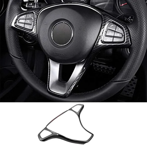 Miniatura 5 de XITER Acabado galvanizado Cubierta del volante Moldura de cubierta Accesorios para ercedes-Benz A B C E CLA GLA GLC GLE GLS Clase W205 W213 X253