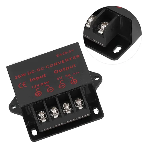 Miniatura 10 de EA25-5V 12V a 5V 5A Coche LED Suministro 25W DC Módulo 24V Caída 5V Coche Modificado Suministro Transformador Módulo