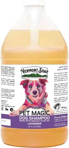 Miniatura 11 de VERMONT SOAP Champú orgánico para mascotas, infundido con aceite de oliva orgánico y natural, champú para perros de coco y aloe vera para pieles