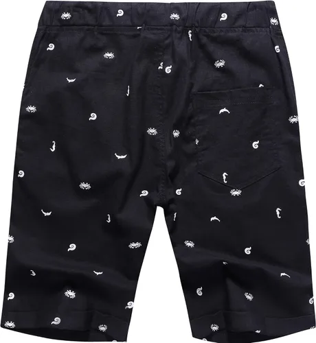 Miniatura 2 de Boisouey - Pantalones cortos de verano para hombre, de lino, estilo informal