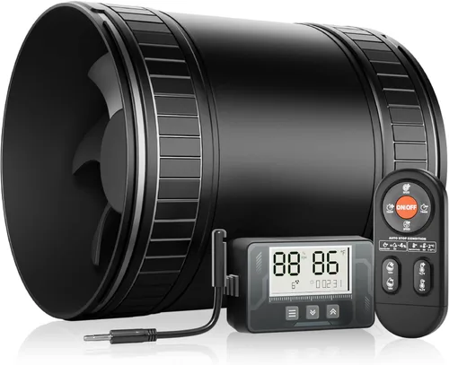 Miniatura 10 de Ventilador de conducto en línea de 4 pulgadas con controlador de velocidad, ventiladores en línea mejorados, ventilador de conducto de escape