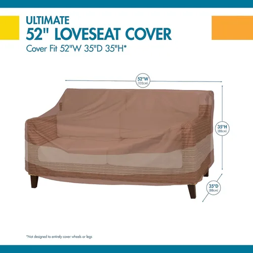 Miniatura 3 de Duck Covers Ultimate Funda impermeable para sofá de dos plazas de patio, 52 pulgadas