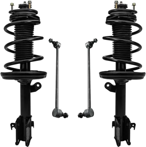 Miniatura 24 de Detroit Axle - Kit de puntales delanteros para Jeep Grand Cherokee 2005-2010 2006-2010 Commander 2007 2008 2009, 2 montajes rápidos de 2 barras