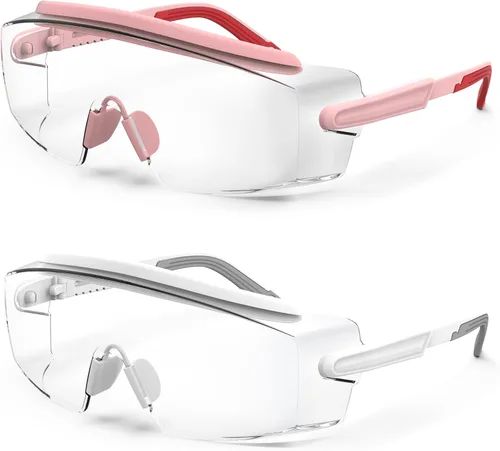 Miniatura 9 de Gafas de seguridad antivaho Gafas de seguridad sobre gafas protectoras con lentes antiarañazos ajustables Negro