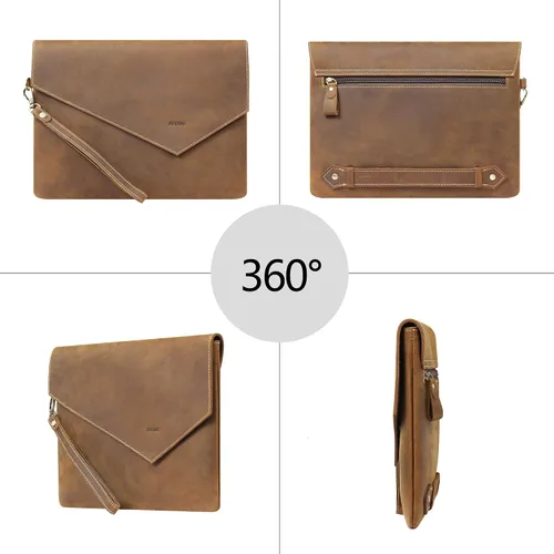 Miniatura 6 de Suohu - Bolso de mano de piel para hombre