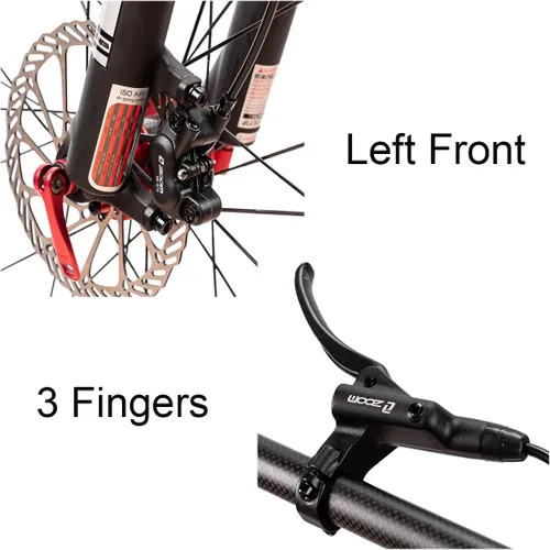 Miniatura 6 de BUCKLOS Zoom MTB Juego de Frenos de Disco Hidráulicos de 4 Pistones, Palanca de Freno Hidráulica de Aleación de Aluminio para Bicicleta de Montaña