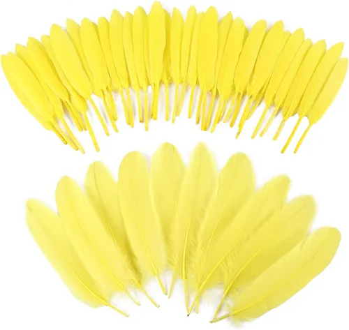 Miniatura 17 de iHUFeather 270 plumas de ganso azul aguamarina para manualidades, 2 estilos de 4 a 7 pulgadas, plumas naturales a granel para bricolaje, cosplay