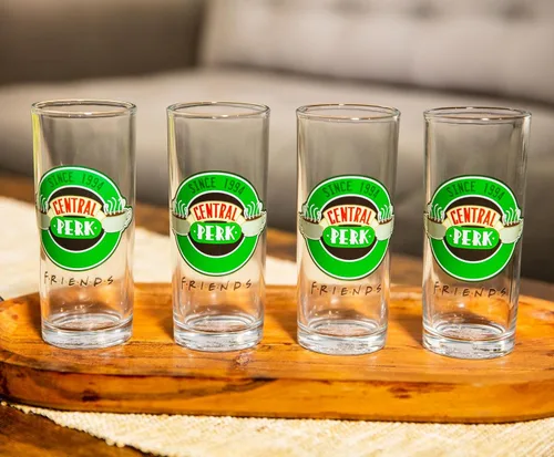 Miniatura 3 de Silver Buffalo Friends Central Perk NYC - Juego de vasos de 4 piezas, 10 onzas