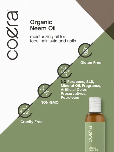 Miniatura 5 de Coera Aceite de neem para piel, cabello y uñas, 4 onzas líquidas, certificado orgánico, libre de parabenos, SLS y fragancias