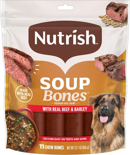 Miniatura 11 de Rachael Ray Nutrish - Tiras masticables para perros con sabor a sopa de huesos de mayor duración