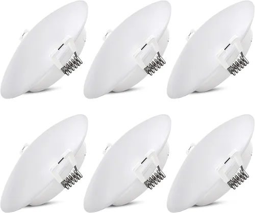 Miniatura 11 de Lámpara de techo empotrable LED de 12 voltios, luz de disco de 3 pulgadas, regulable 4 W 3500 K blanco cálido, luz interior de montaje empotrado