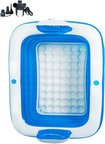 Miniatura 8 de Bañera inflable para adultos para 2 personas, bañera inflable independiente con función portátil plegable para spa para adultos, piscina plegable