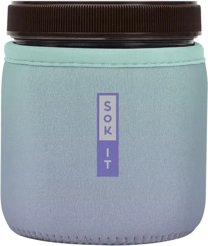 Miniatura 120 de Sok It IceCreamSok - Funda de neopreno aislada (flores abstractas, pintas de helado cónicas)