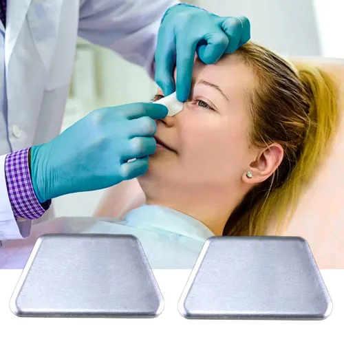 Miniatura 5 de Férulas nasales de aluminio, protector externo de soporte nasal para septoplastia de rinoplastia, fractura de soporte nasal, otorrinolaringología