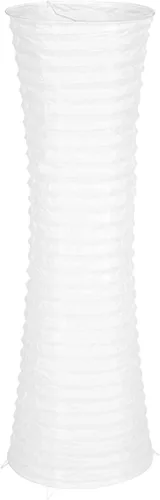 FERCAISH Pantalla de lámpara de pie de papel, plegable y minimalista, lámparas de papel de arroz clásicas, modernas, de papel, protector de jaula