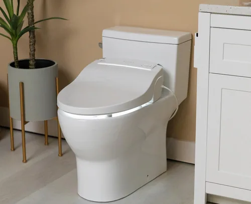 Miniatura 3 de Alpha JX asiento para inodoro o bidé con tapa, color blanco, luz LED, funcionamiento silencioso, control remoto inalámbrico., JX-EW, 1460.00watts