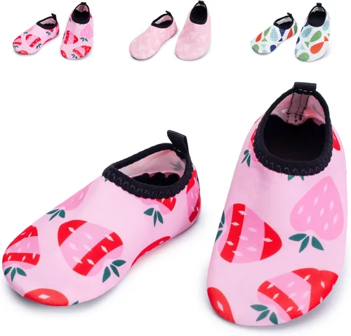 Miniatura 7 de L-RUN Zapatos de agua para bebés, zapatos para caminar descalzos, calcetines acuáticos para bebés, zapatos de natación para playa, piscina, arena
