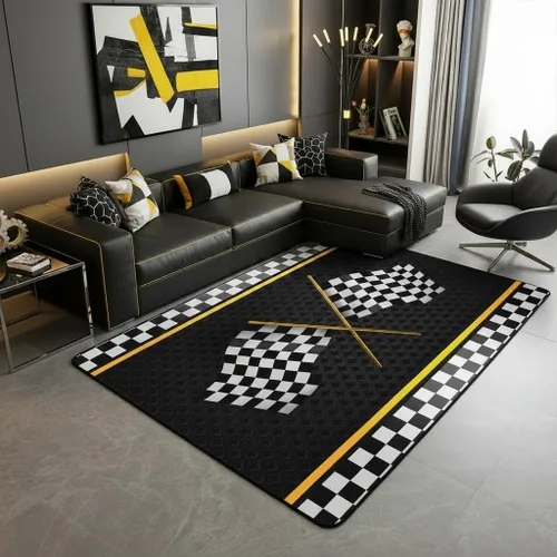 Miniatura 35 de Alfombra de Juego de Autos de Carreras para Niños, Alfombras de Juego para Niños, Alfombra de Sala de Juegos para Niños con Respaldo de Goma