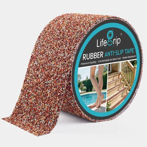 Miniatura 52 de Lifegrip - Cinta de tracción antideslizante, cinta de fricción de 1 pulgada x 15 pies, el mejor agarre, adhesivo abrasivo para escaleras, peldaños
