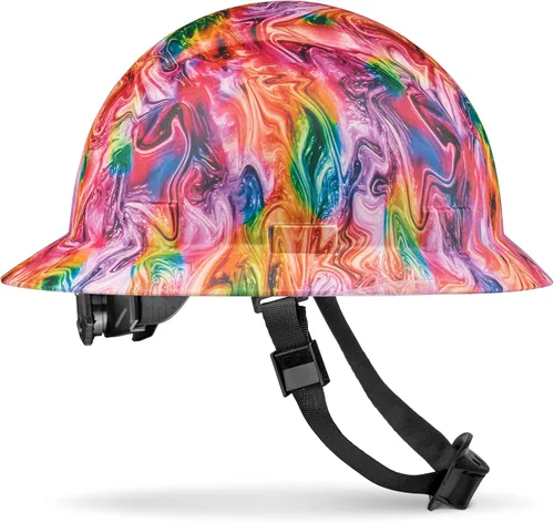 Miniatura 9 de Casco de seguridad de ala completa, Clase C G & E, aprobado por OSHA para trabajos de construcción, diseño premium de fibra de carbono, suspensión