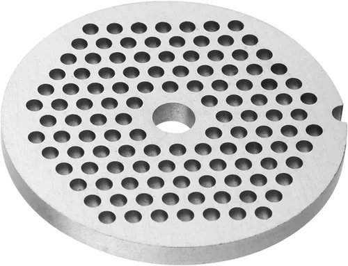 Recambio para picadora de carne de disco de agujero de 0.118 in, placa trituradora de carne de acero inoxidable para accesorio de cocina (2.4 x 2.4