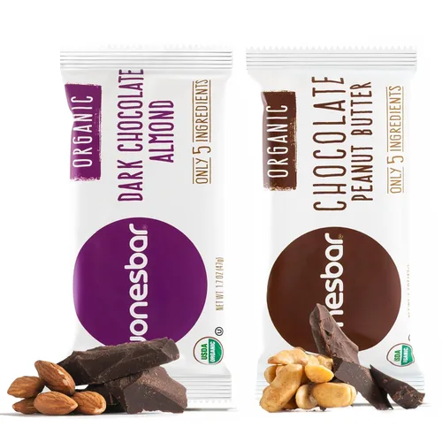 Miniatura 19 de JONESBAR (Coconut Almond, 12 unidades (paquete de 1)) Barra de frutas y nueces orgánica USDA sin OMG, Kosher, vegana, sin gluten, barra
